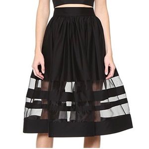 Alice+Olivia black full skirt
